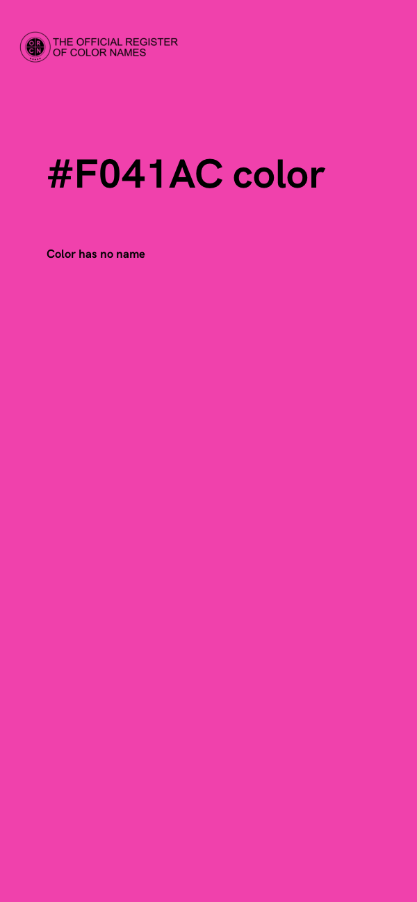 #F041AC color image