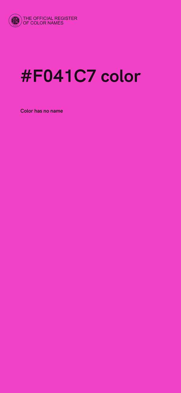#F041C7 color image