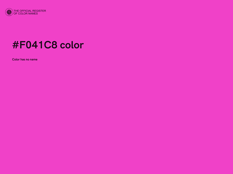 #F041C8 color image