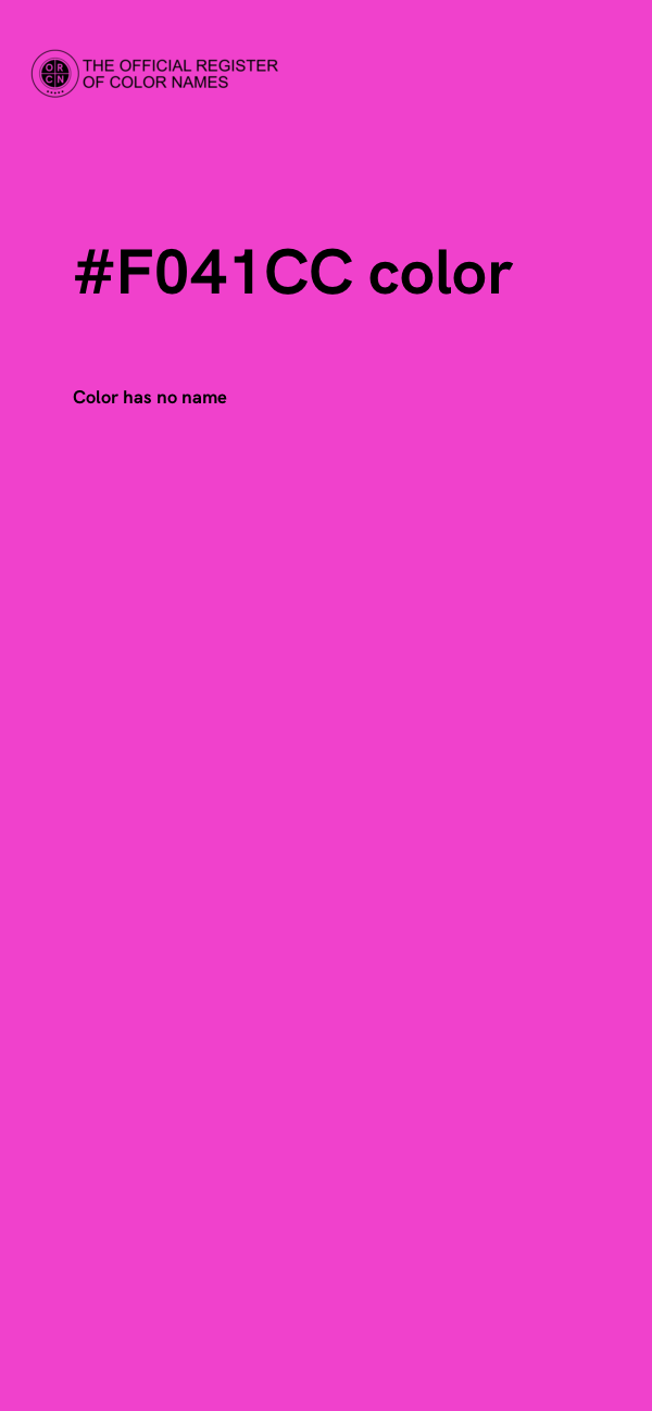 #F041CC color image