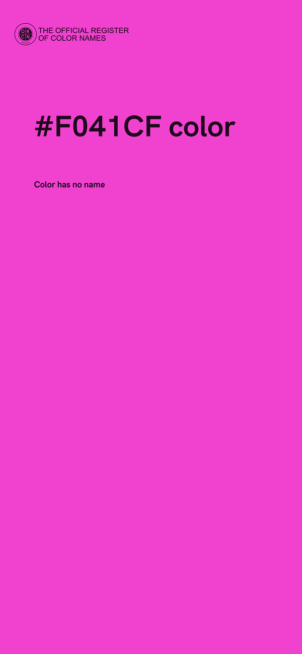 #F041CF color image