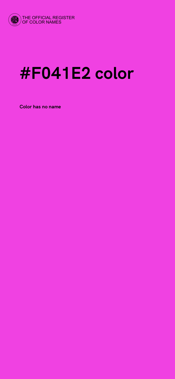 #F041E2 color image