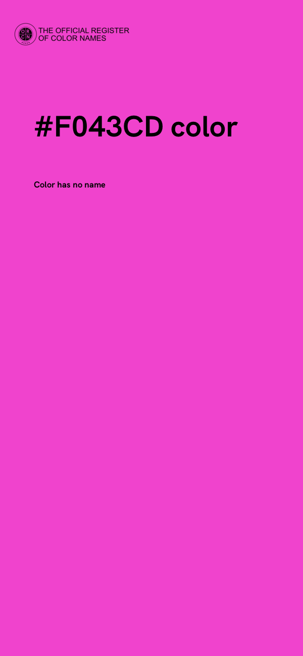 #F043CD color image