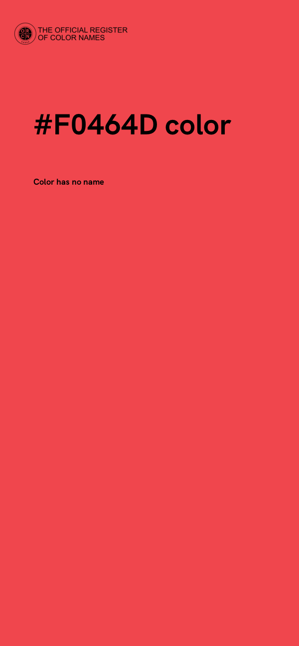 #F0464D color image