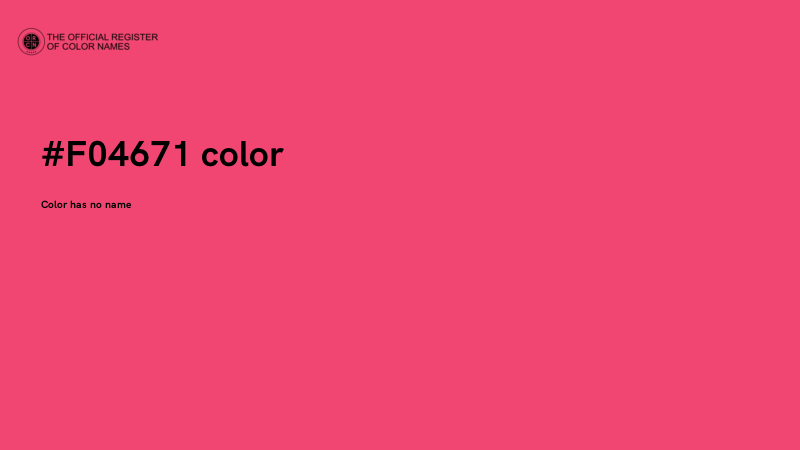 #F04671 color image