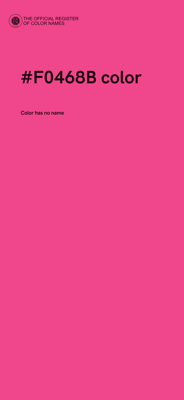 #F0468B color image