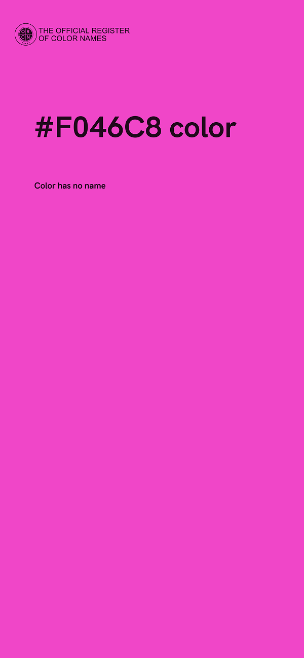 #F046C8 color image