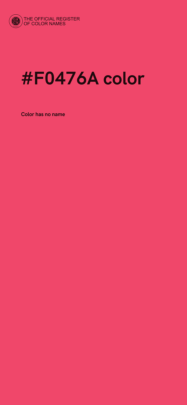 #F0476A color image