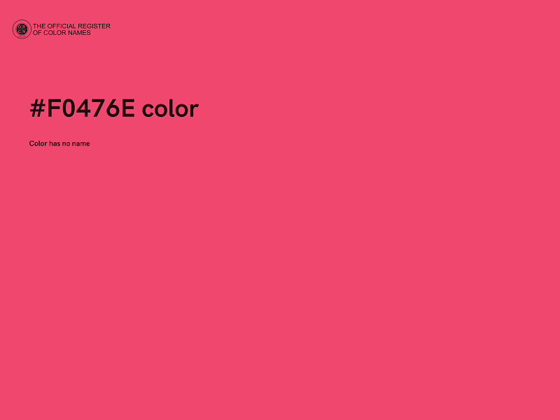 #F0476E color image