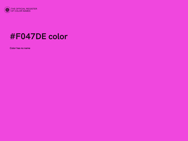 #F047DE color image