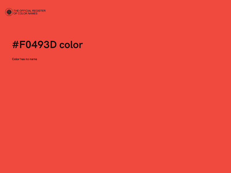 #F0493D color image