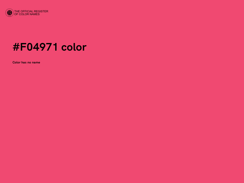 #F04971 color image