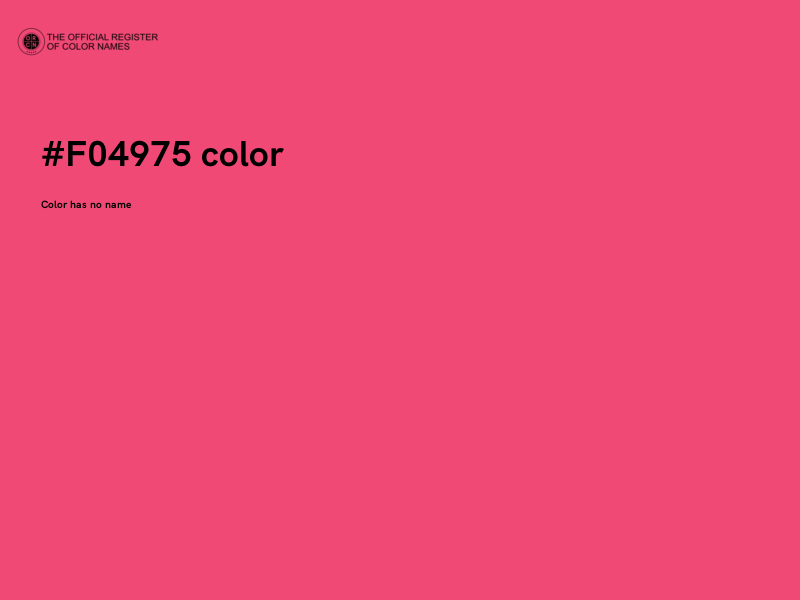 #F04975 color image