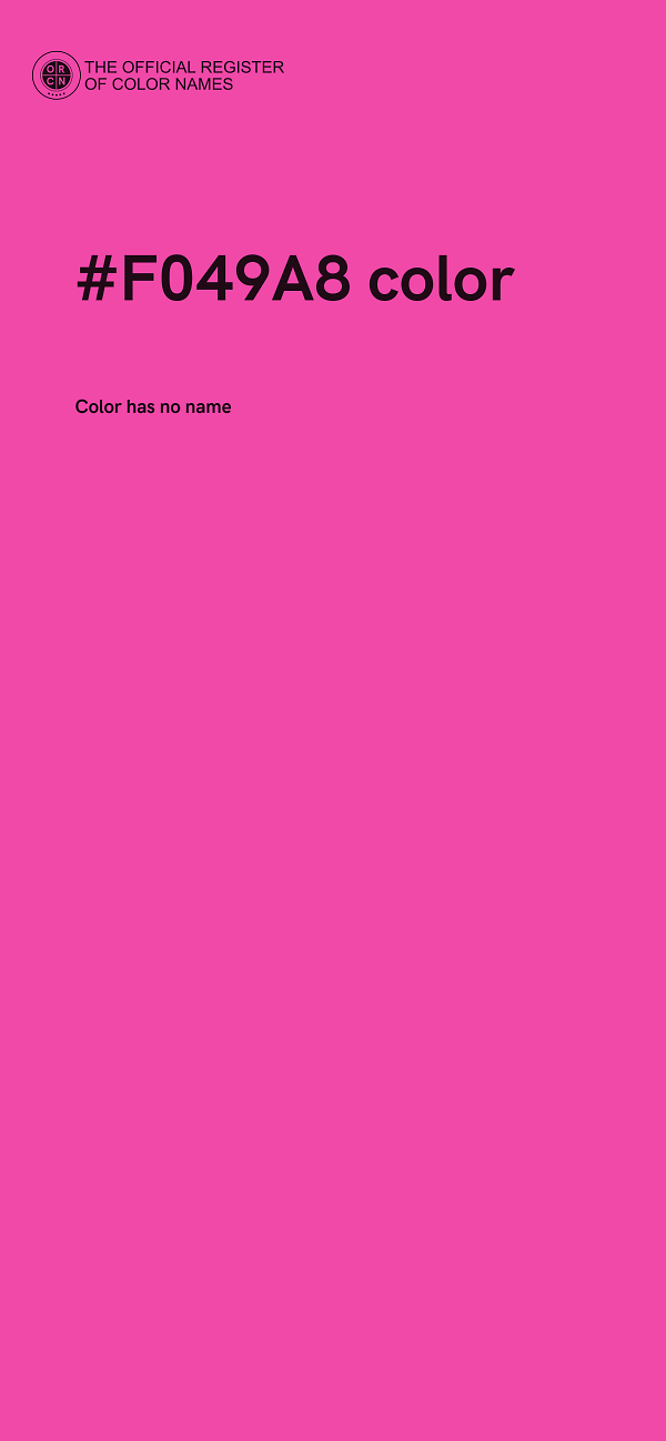 #F049A8 color image