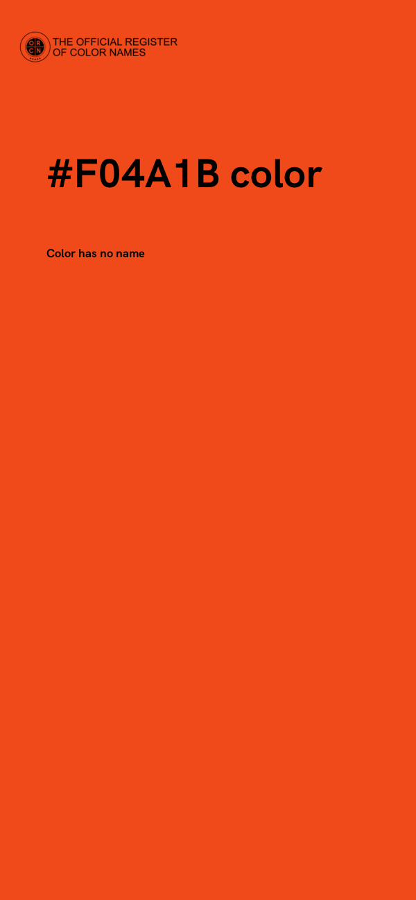 #F04A1B color image