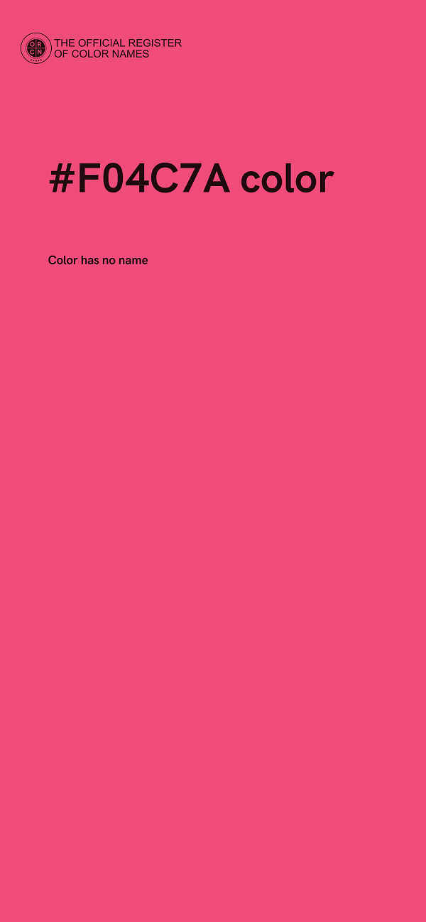 #F04C7A color image