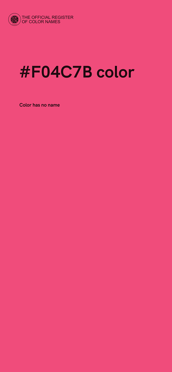 #F04C7B color image
