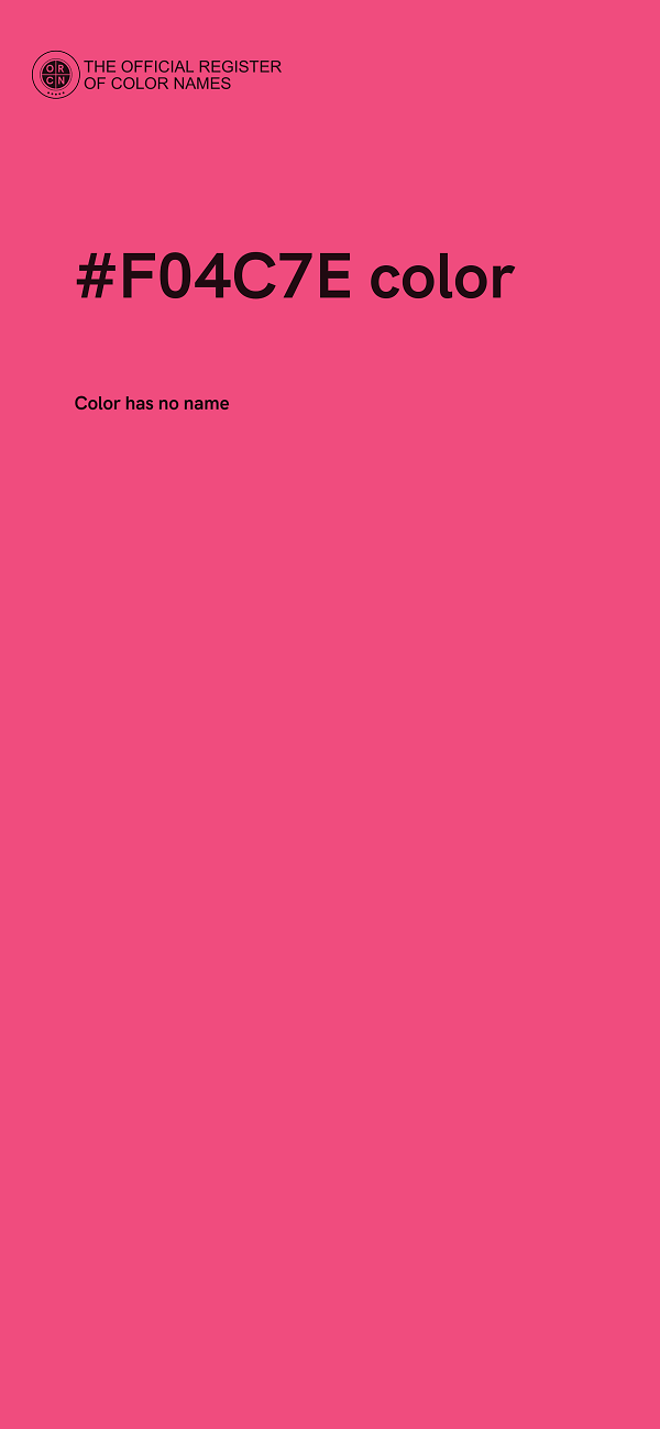 #F04C7E color image