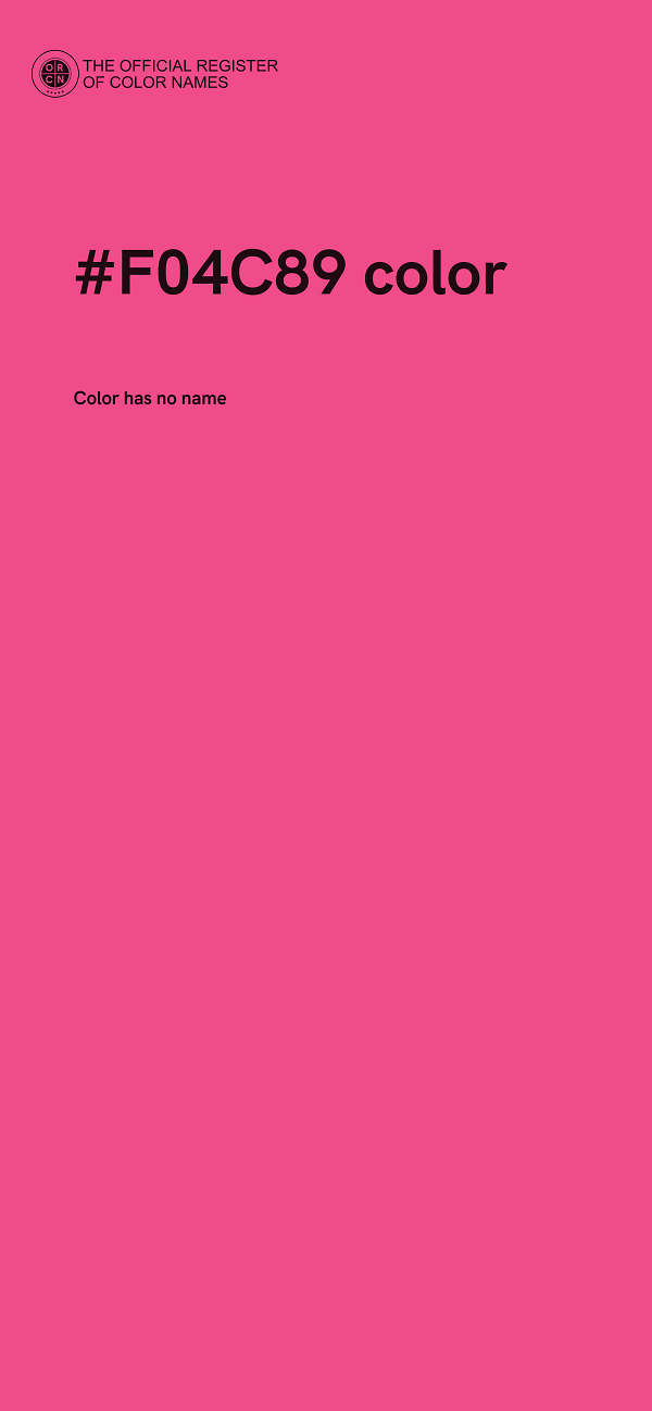 #F04C89 color image