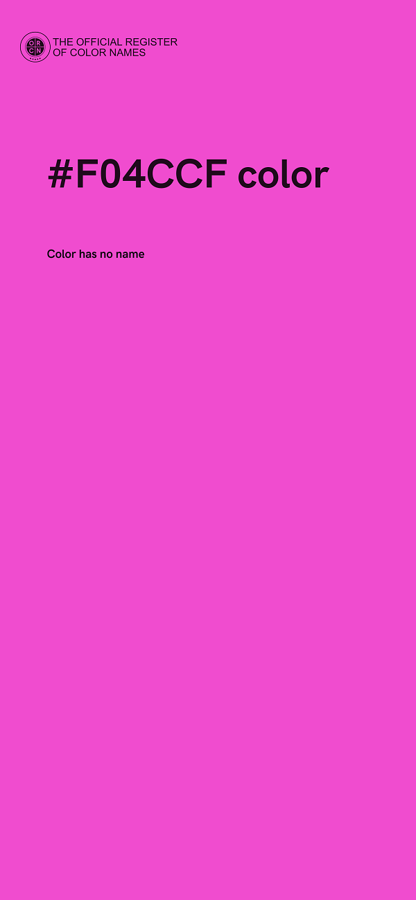 #F04CCF color image
