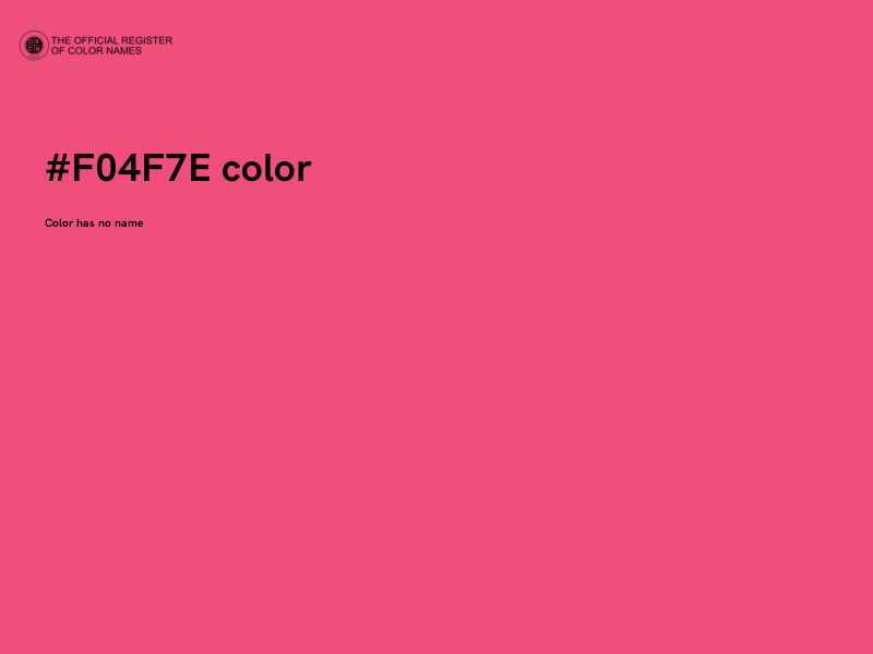 #F04F7E color image