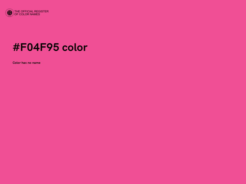 #F04F95 color image
