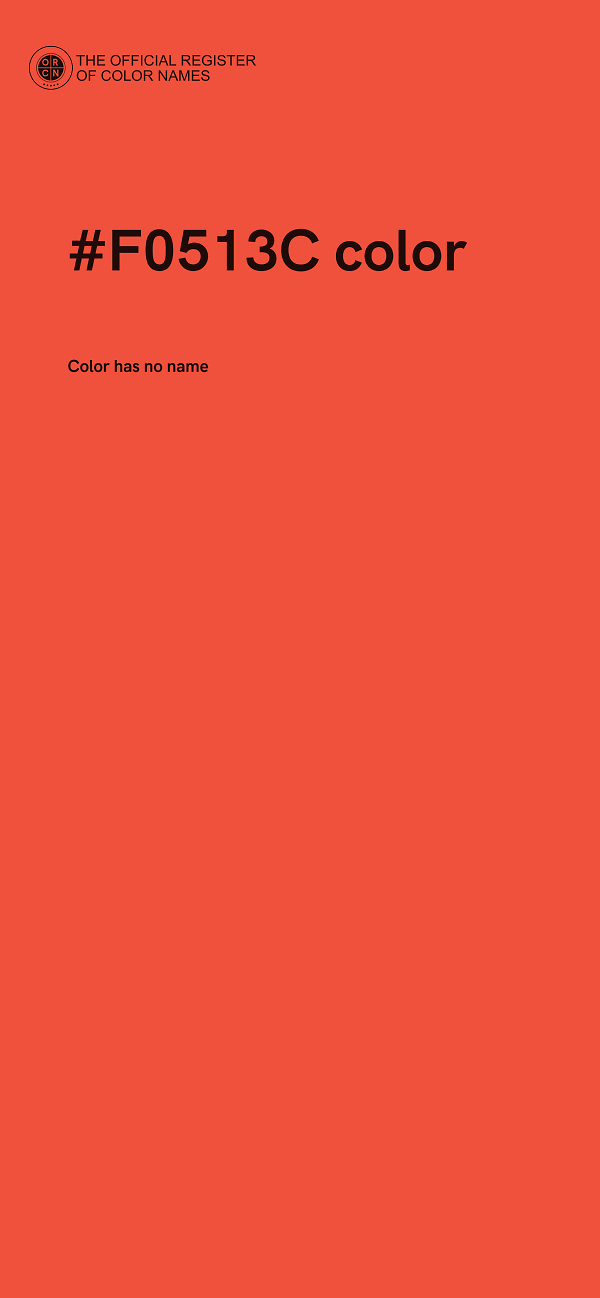 #F0513C color image