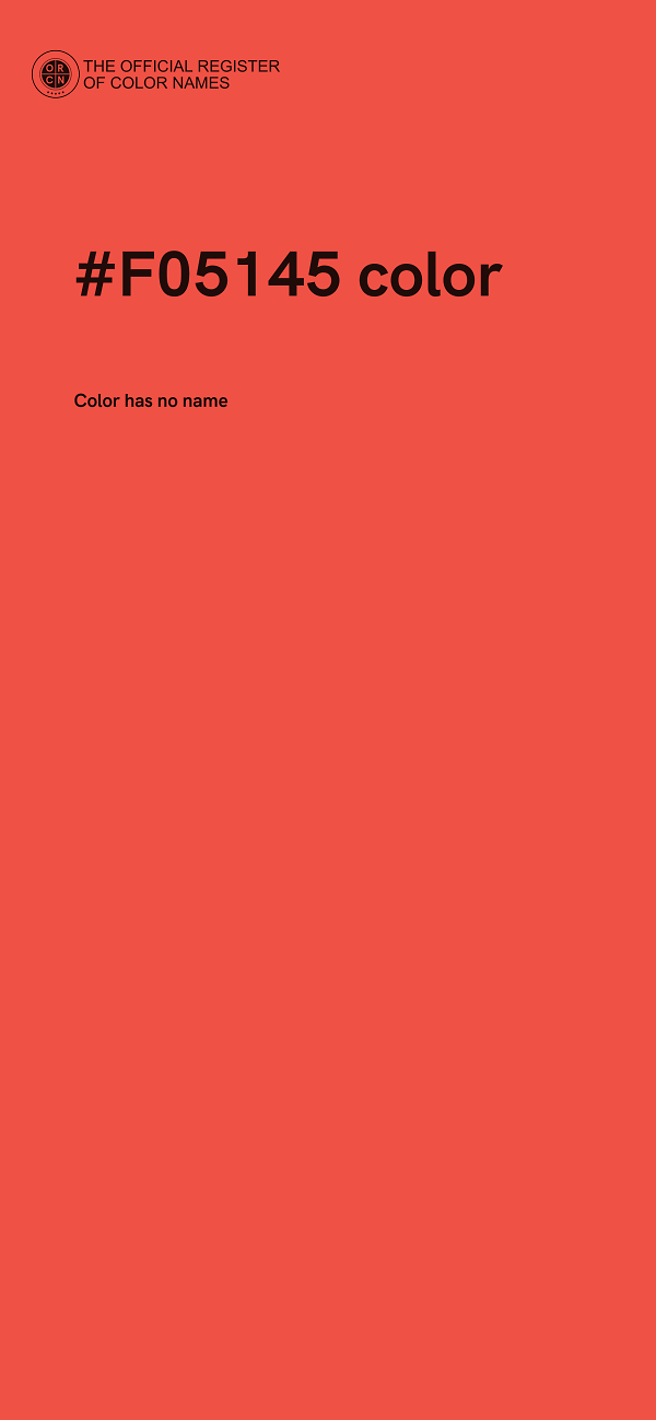 #F05145 color image