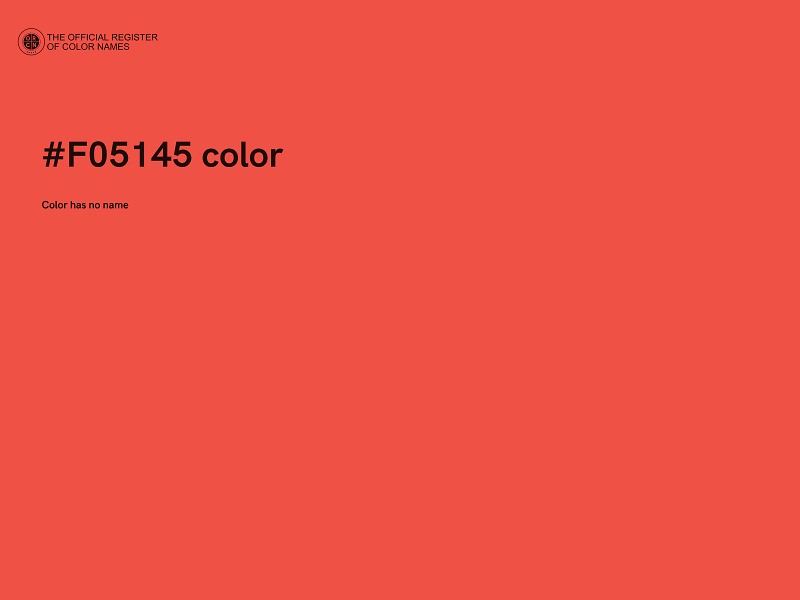 #F05145 color image