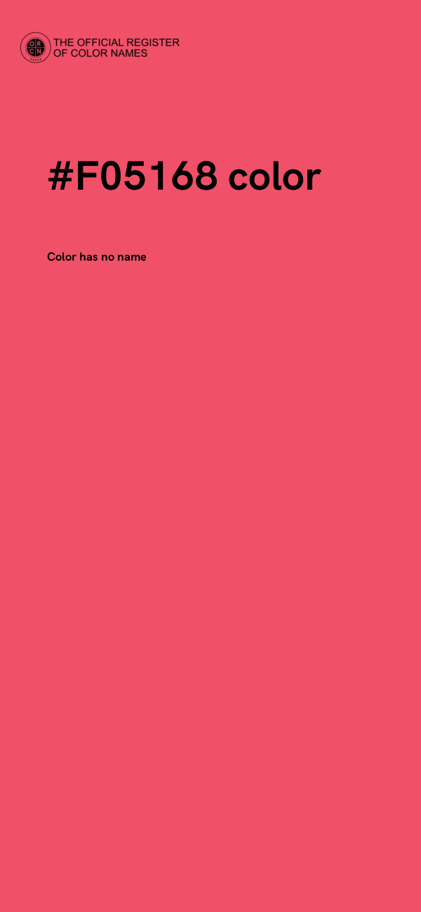 #F05168 color image