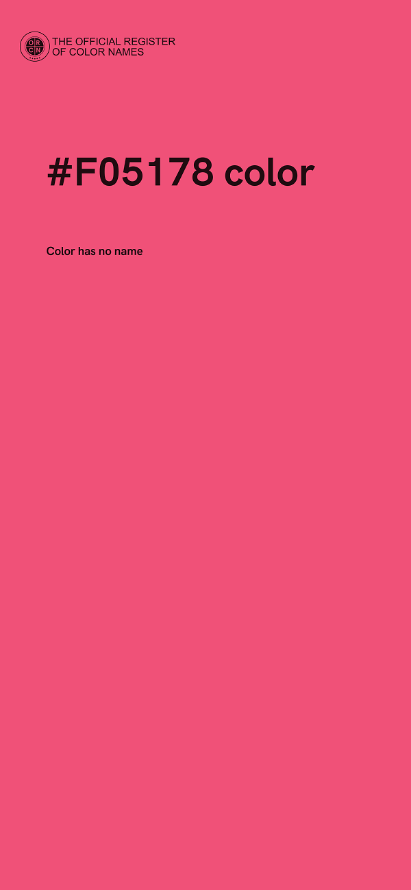 #F05178 color image
