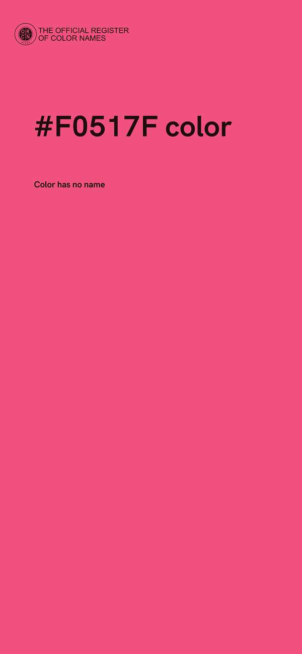 #F0517F color image