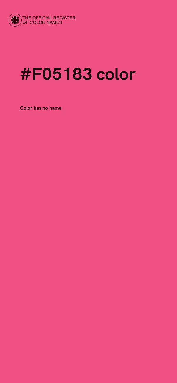 #F05183 color image