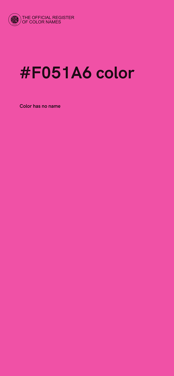 #F051A6 color image