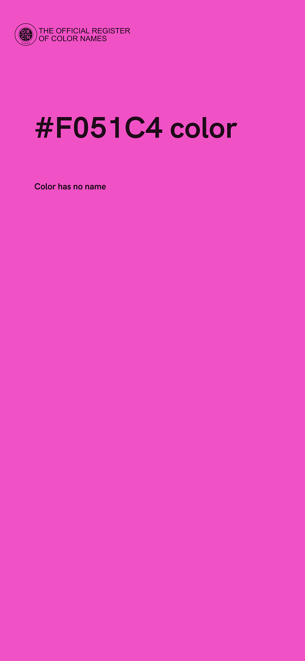 #F051C4 color image