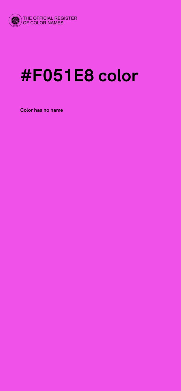 #F051E8 color image