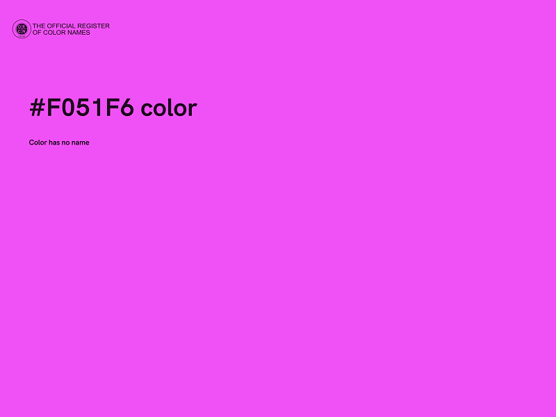 #F051F6 color image