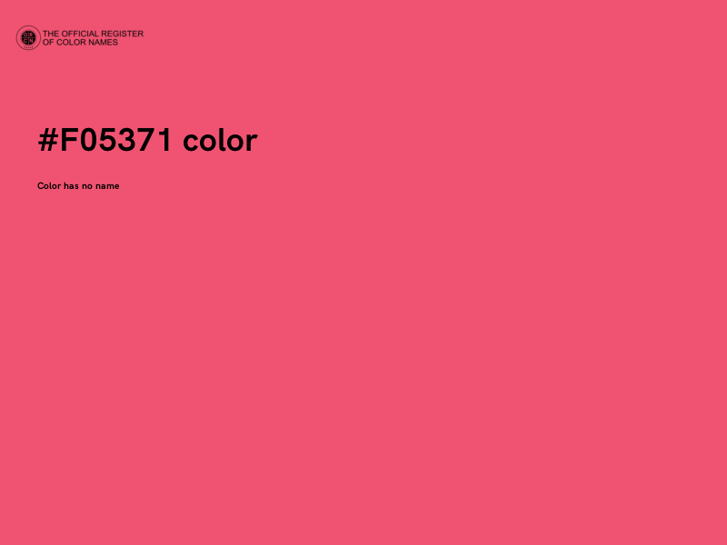 #F05371 color image