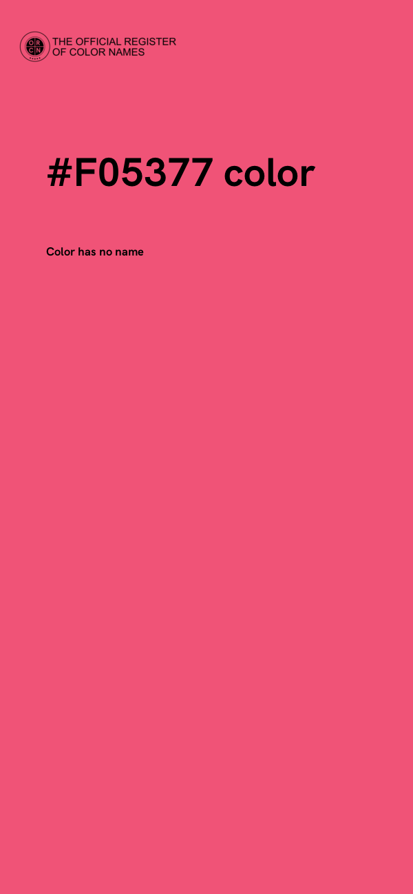 #F05377 color image