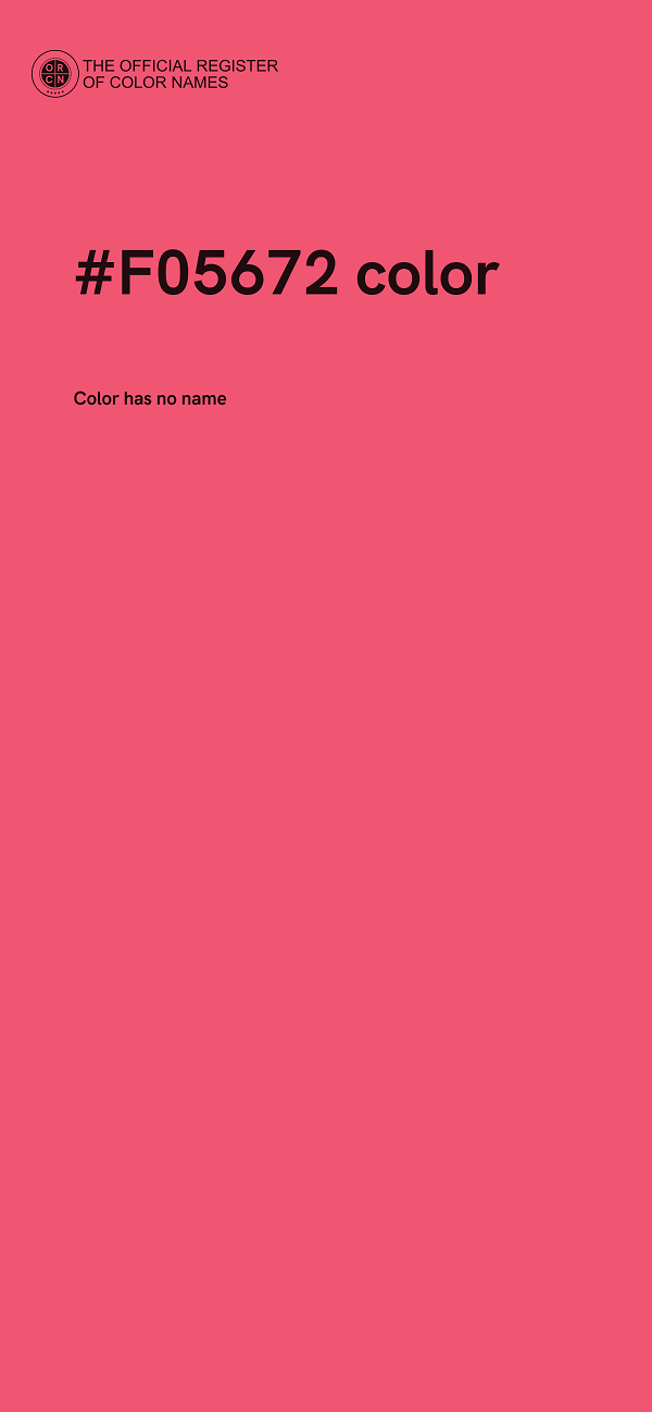 #F05672 color image