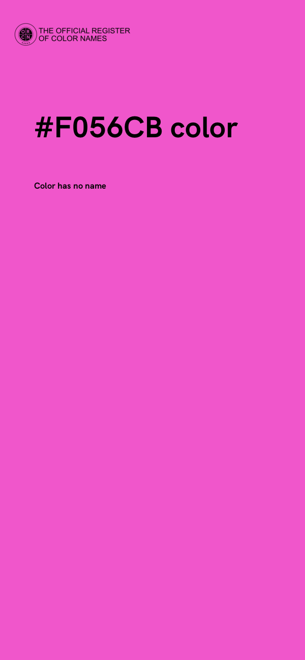 #F056CB color image