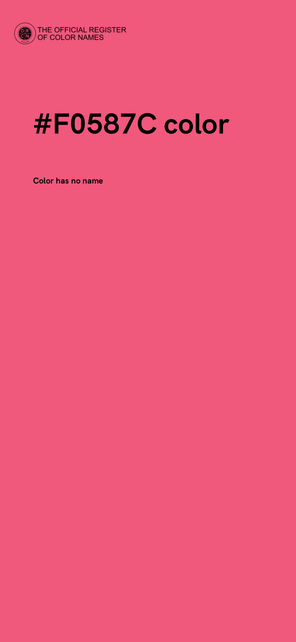 #F0587C color image