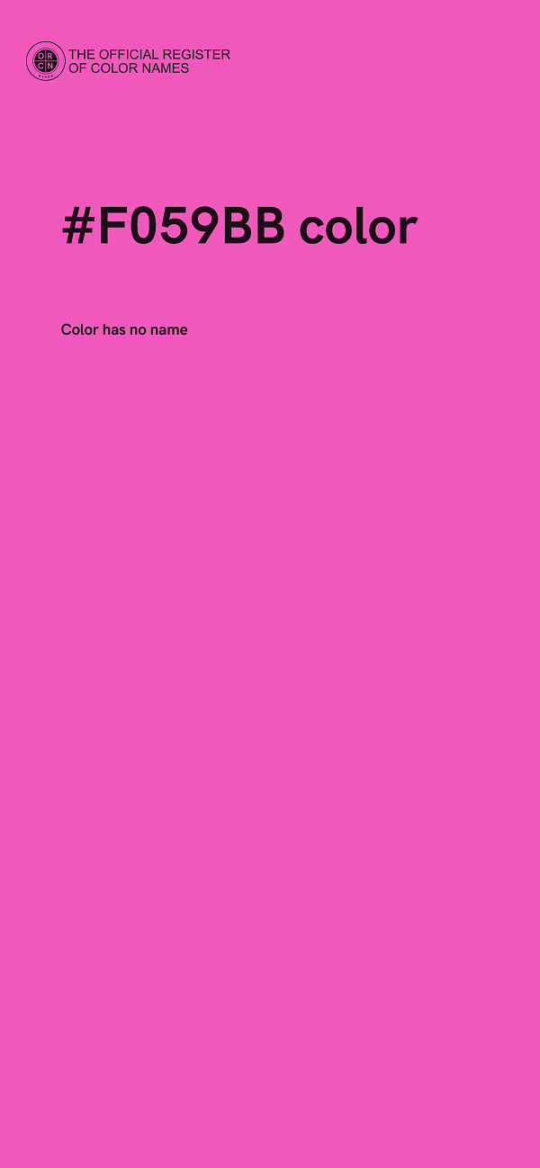 #F059BB color image