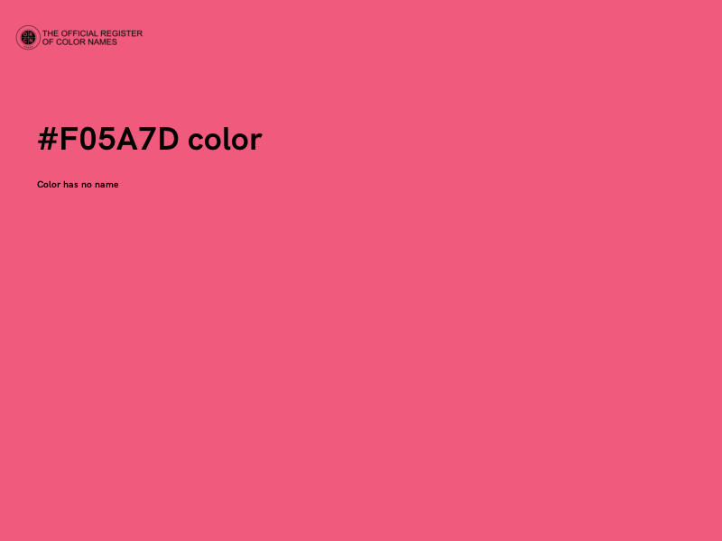 #F05A7D color image