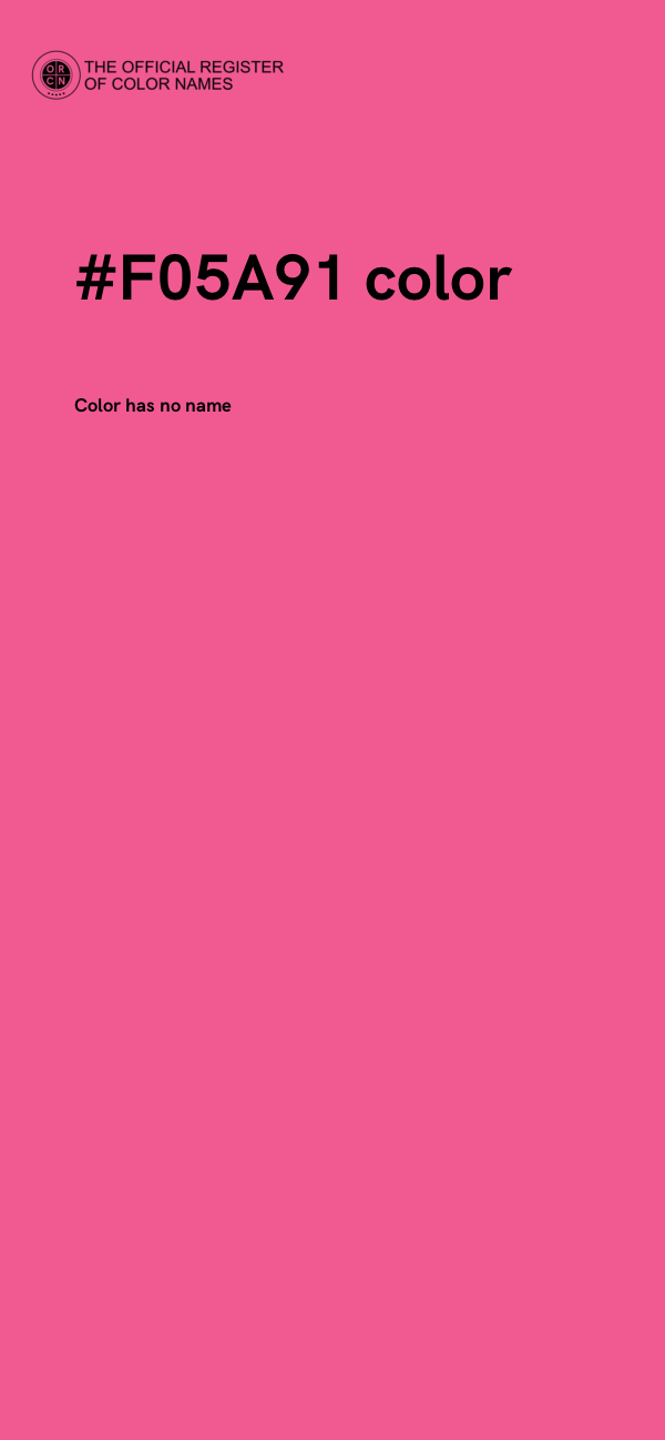 #F05A91 color image