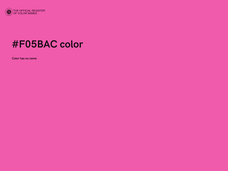 #F05BAC color image