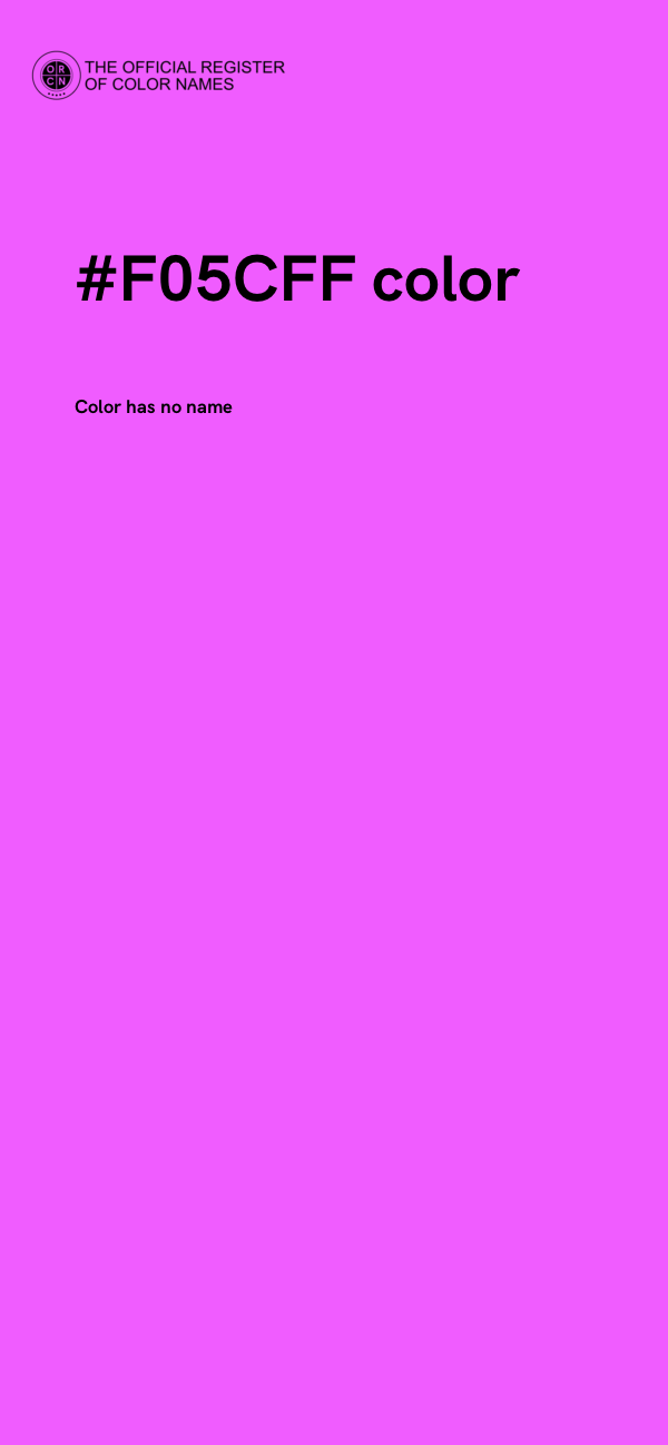 #F05CFF color image