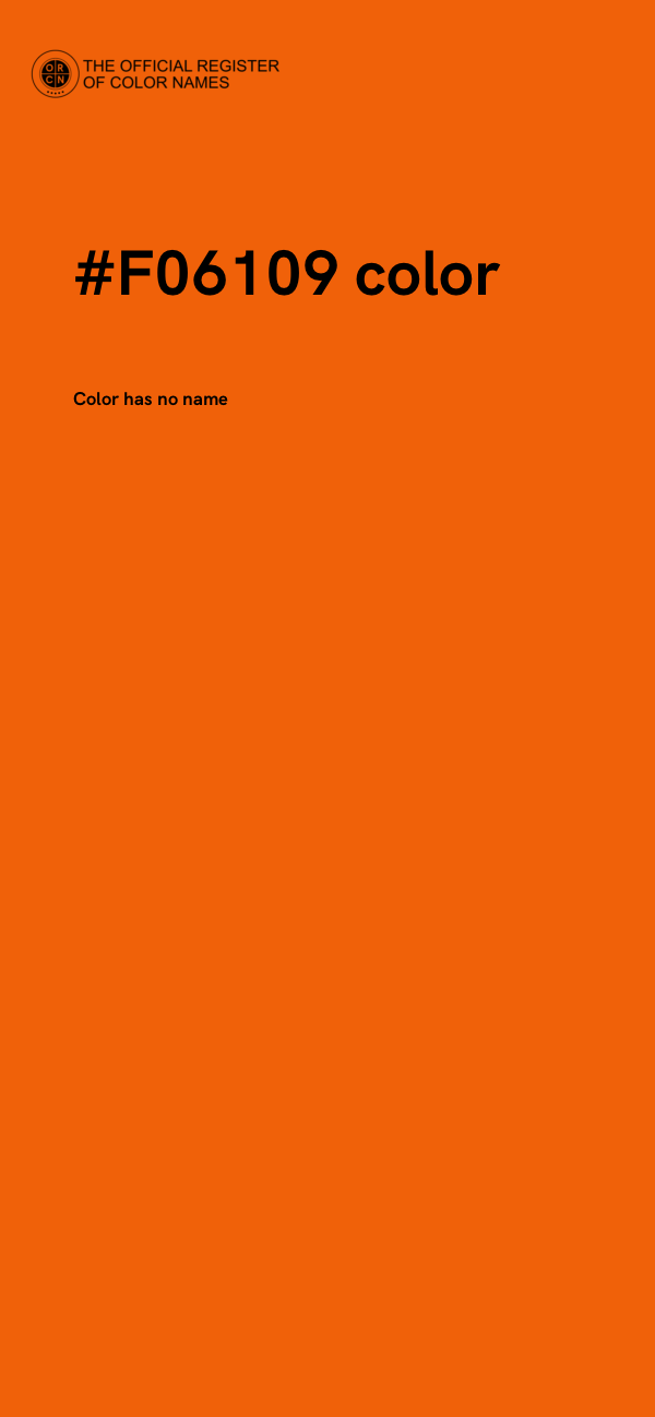 #F06109 color image