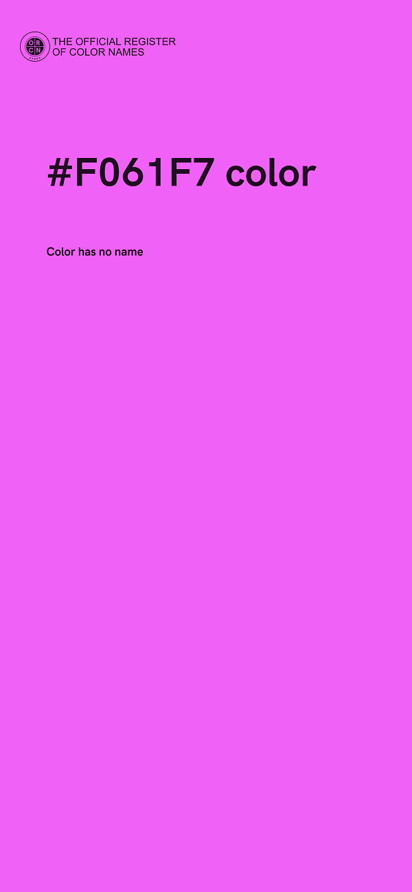 #F061F7 color image