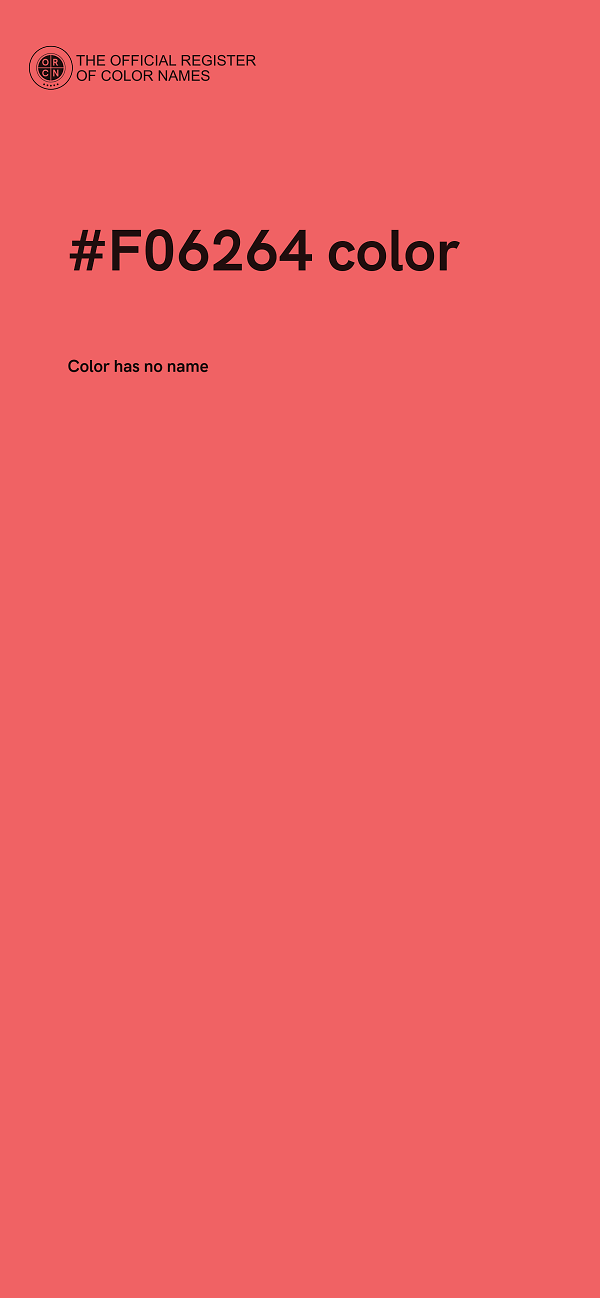 #F06264 color image